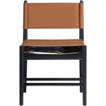Rawlins Vegan Leather Upholstered Dining Chair in Cognac