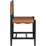 Rawlins Vegan Leather Upholstered Dining Chair in Cognac