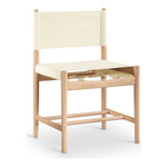 Rawlins Vegan Leather Upholstered Dining Chair in Cream