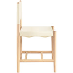 Rawlins Vegan Leather Upholstered Dining Chair in Cream
