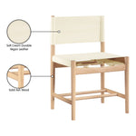 Rawlins Vegan Leather Upholstered Dining Chair in Cream