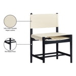 Rawlins Vegan Leather Upholstered Dining Chair in Cream