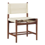 Rawlins Vegan Leather Upholstered Dining Chair in Cream