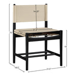 Rawlins Vegan Leather Upholstered Dining Chair in Beige
