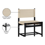 Rawlins Vegan Leather Upholstered Dining Chair in Beige