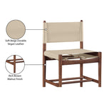 Rawlins Vegan Leather Upholstered Dining Chair in Beige