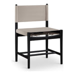 Rawlins Vegan Leather Upholstered Dining Chair in Taupe