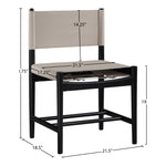 Rawlins Vegan Leather Upholstered Dining Chair in Taupe
