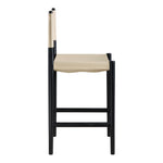 Rawlins Vegan Leather Upholstered Counter Stool in Beige