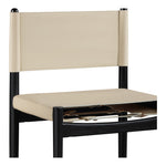 Rawlins Vegan Leather Upholstered Counter Stool in Beige
