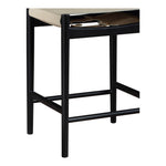 Rawlins Vegan Leather Upholstered Counter Stool in Beige