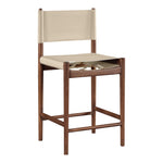 Rawlins Vegan Leather Upholstered Counter Stool in Beige