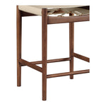 Rawlins Vegan Leather Upholstered Counter Stool in Beige