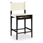 Rawlins Vegan Leather Upholstered Counter Stool in Cream