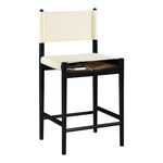Rawlins Vegan Leather Upholstered Counter Stool in Cream