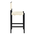 Rawlins Vegan Leather Upholstered Counter Stool in Cream