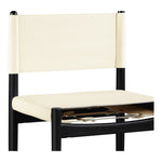 Rawlins Vegan Leather Upholstered Counter Stool in Cream