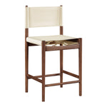 Rawlins Vegan Leather Upholstered Counter Stool in Cream