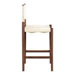 Rawlins Vegan Leather Upholstered Counter Stool in Cream