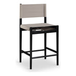 Rawlins Vegan Leather Upholstered Counter Stool in Taupe
