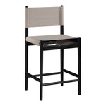 Rawlins Vegan Leather Upholstered Counter Stool in Taupe