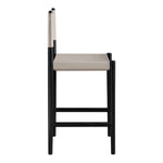 Rawlins Vegan Leather Upholstered Counter Stool in Taupe
