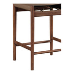 Rawlins Vegan Leather Upholstered Counter Stool in Brown