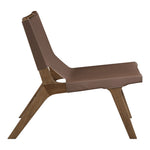 Rawlins Vegan Leather Upholstered Accent Chair in Brown