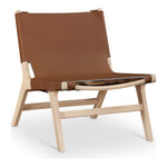 Rawlins Vegan Leather Upholstered Accent Chair in Cognac