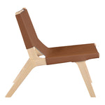 Rawlins Vegan Leather Upholstered Accent Chair in Cognac