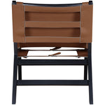 Rawlins Vegan Leather Upholstered Accent Chair in Cognac