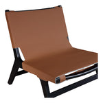 Rawlins Vegan Leather Upholstered Accent Chair in Cognac