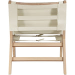 Rawlins Vegan Leather Upholstered Accent Chair in Cream