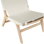 Rawlins Vegan Leather Upholstered Accent Chair in Cream