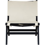Rawlins Vegan Leather Upholstered Accent Chair in Cream