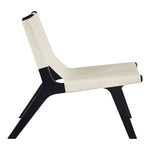 Rawlins Vegan Leather Upholstered Accent Chair in Cream