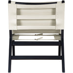 Rawlins Vegan Leather Upholstered Accent Chair in Cream