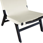 Rawlins Vegan Leather Upholstered Accent Chair in Cream