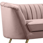 Margo Velvet Upholstered Chair in Pink
