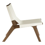 Rawlins Vegan Leather Upholstered Accent Chair in Cream