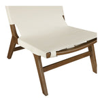 Rawlins Vegan Leather Upholstered Accent Chair in Cream