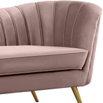Margo Velvet Upholstered Chair in Pink