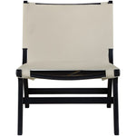 Rawlins Vegan Leather Upholstered Accent Chair in Beige