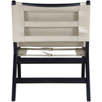 Rawlins Vegan Leather Upholstered Accent Chair in Beige