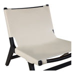 Rawlins Vegan Leather Upholstered Accent Chair in Beige
