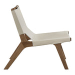 Rawlins Vegan Leather Upholstered Accent Chair in Beige