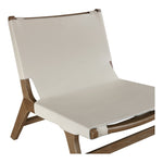 Rawlins Vegan Leather Upholstered Accent Chair in Beige