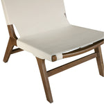 Rawlins Vegan Leather Upholstered Accent Chair in Beige
