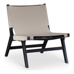 Rawlins Vegan Leather Upholstered Accent Chair in Taupe