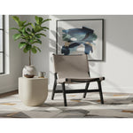 Rawlins Vegan Leather Upholstered Accent Chair in Taupe